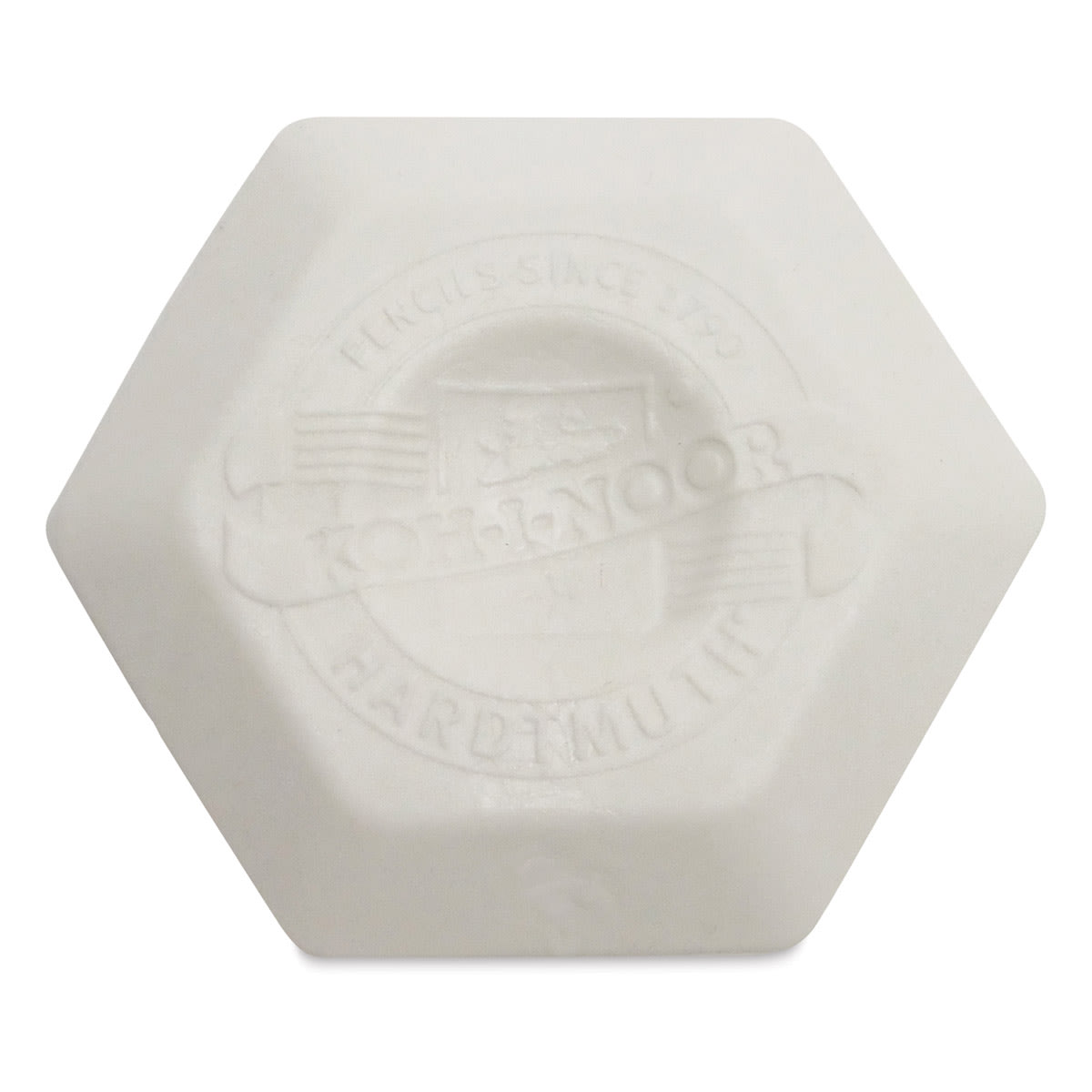 Koh-I-Noor Hexagon Thermoplastic Eraser - Single Eraser, 1-1/2" White (color may vary)