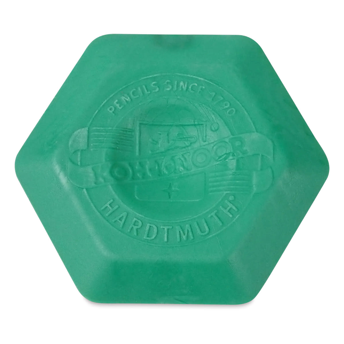 Koh-I-Noor Hexagon Thermoplastic Eraser - Single Eraser, 1-1/2" Green (color may vary)