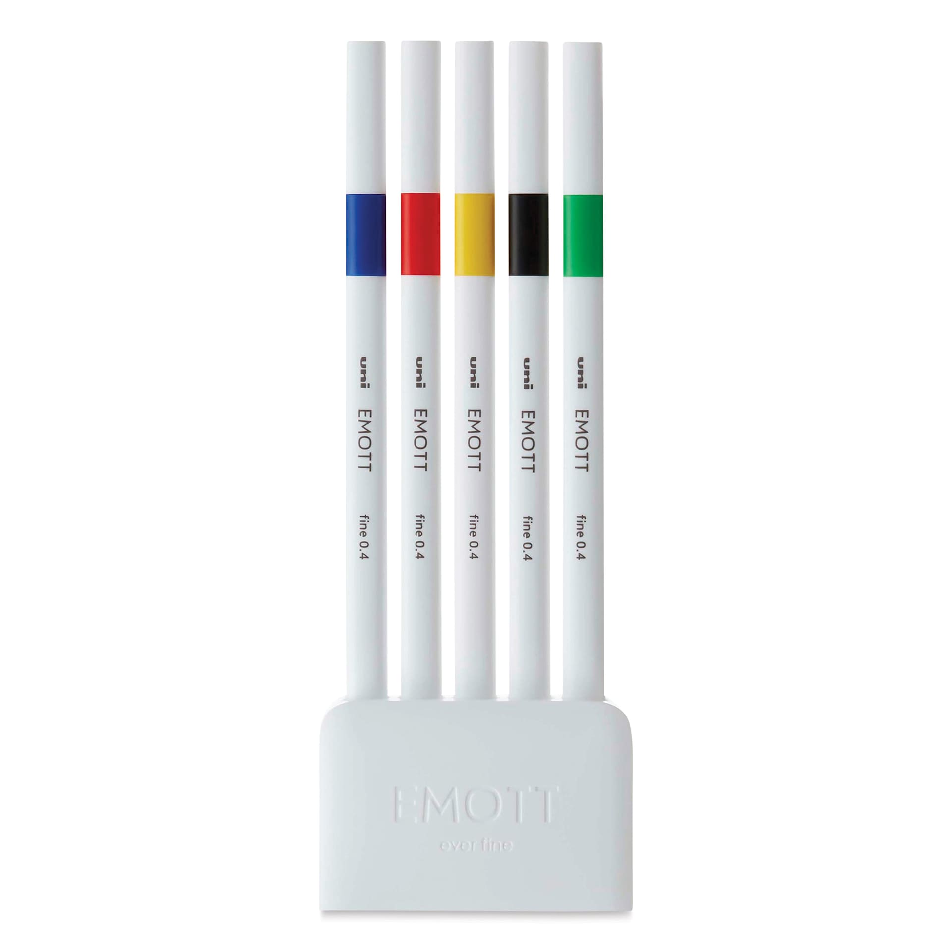 Uni Emott Fineliners - Set of 5, Vivid Colors (out of package) Uni Emott Fineliners - Set of 5, Vivid Colors (out of package)