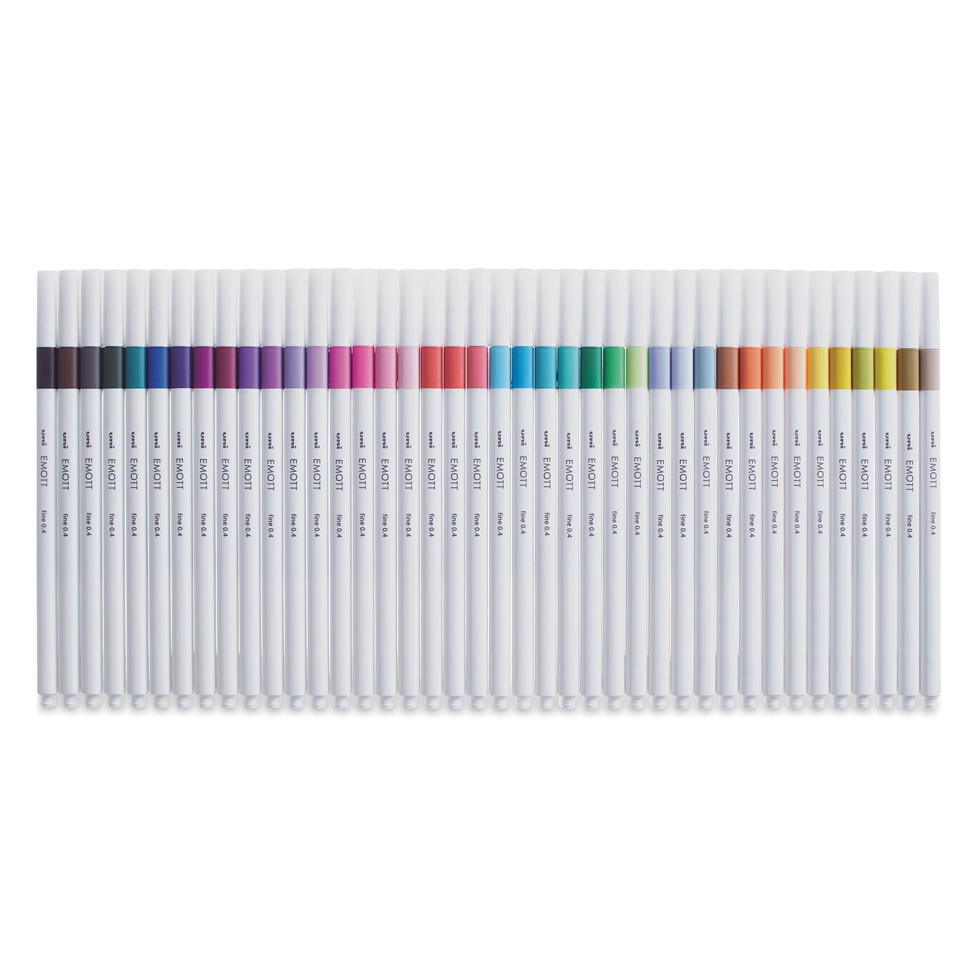Uni Emott Fineliners - Set of 40 (set contents) Uni Emott Fineliners - Set of 40 (set contents)