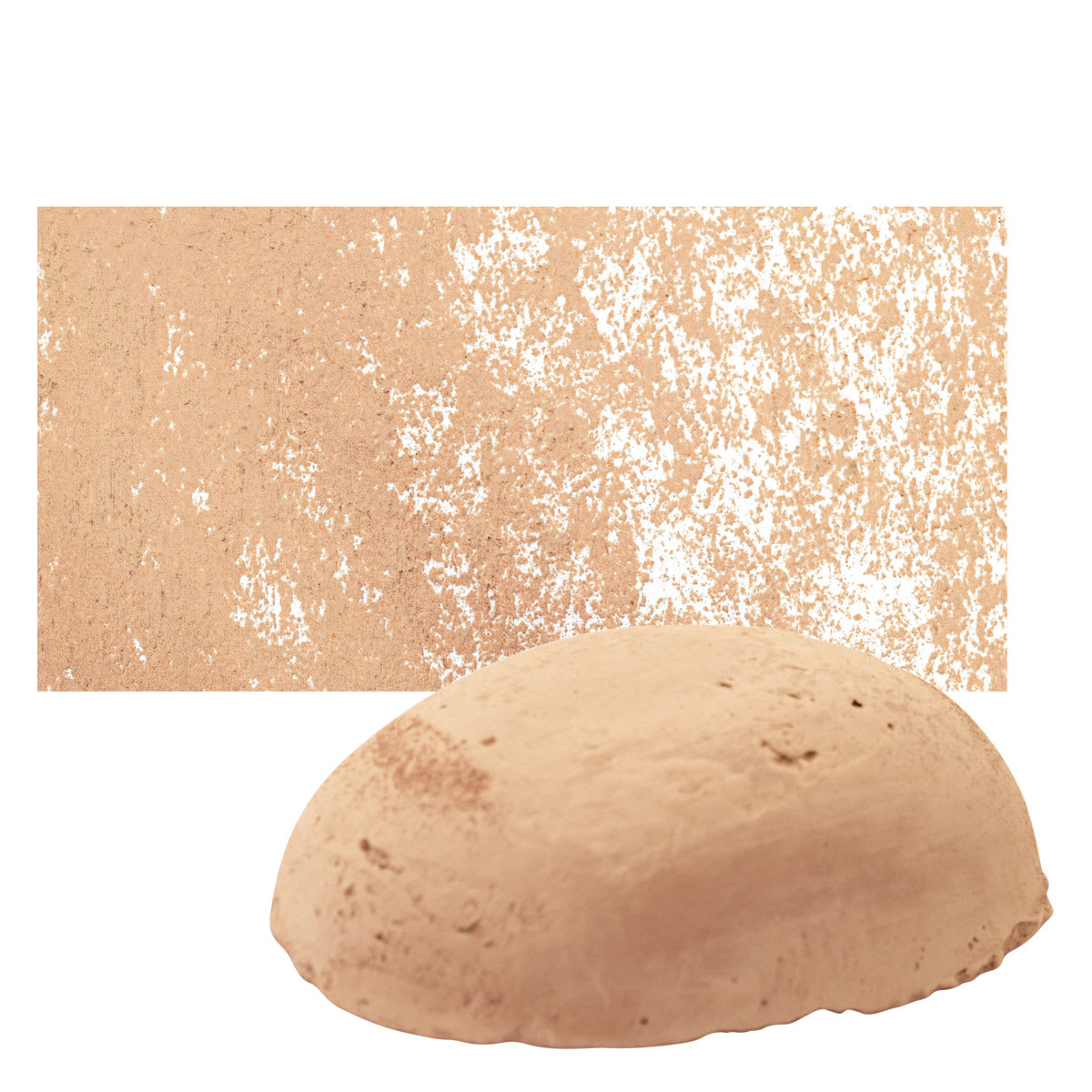 Sennelier Soft Pastel Pebble - Brown Pink pastel and swatch