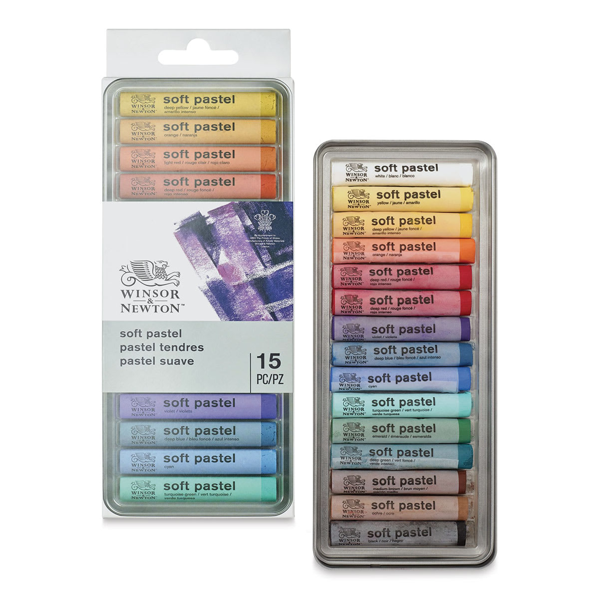 Winsor & Newton Soft Pastel Set - Set of 15, Set Contents Winsor & Newton Soft Pastel Set - Set of 15, Set Contents
