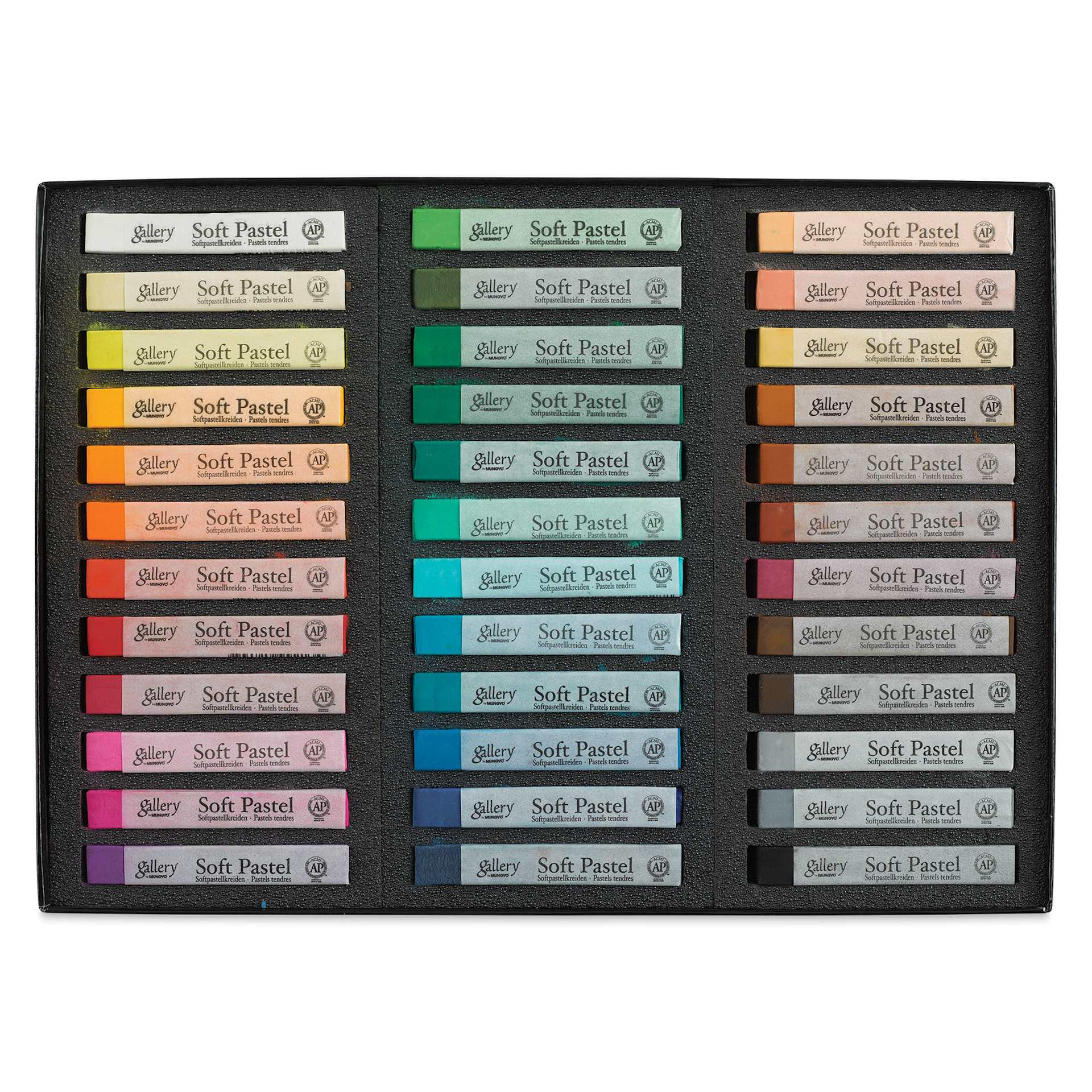 Mungyo Gallery Artists' Soft Pastels - Set of 36 (contents)