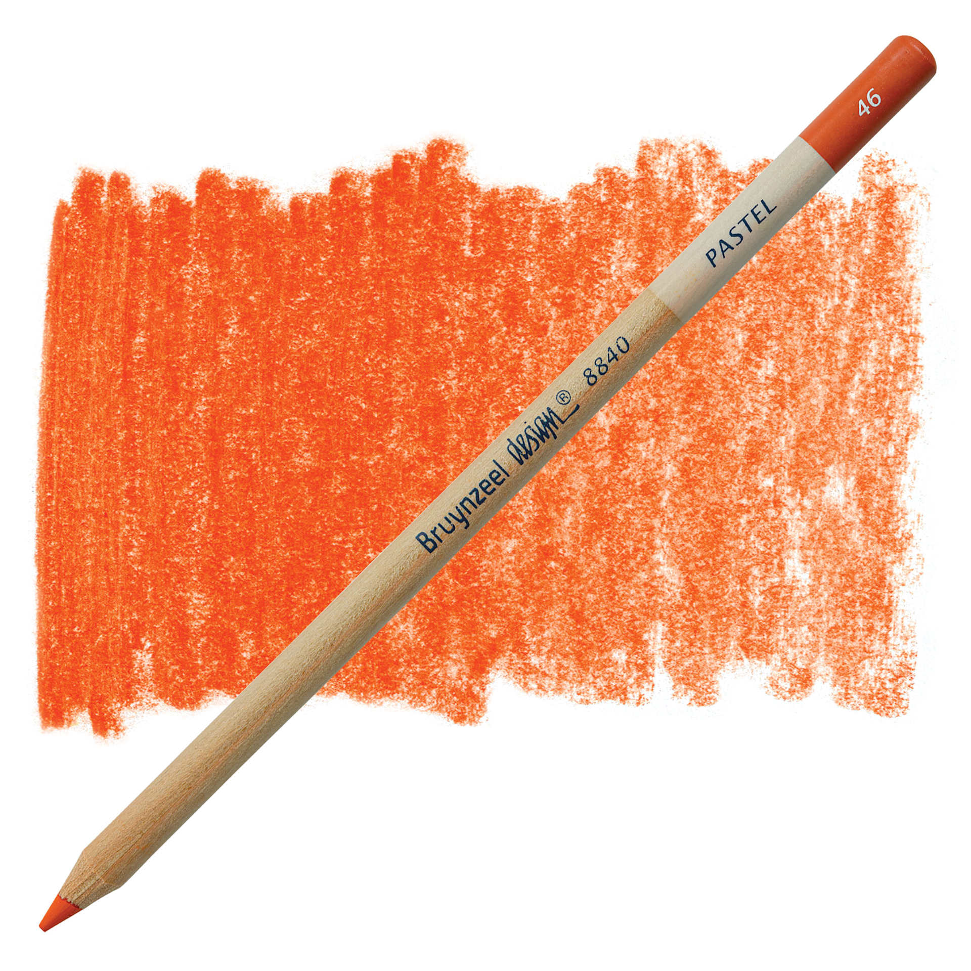 Bruynzeel Design Pastel Pencil - Sanguine 46 pastel pencil and swatch