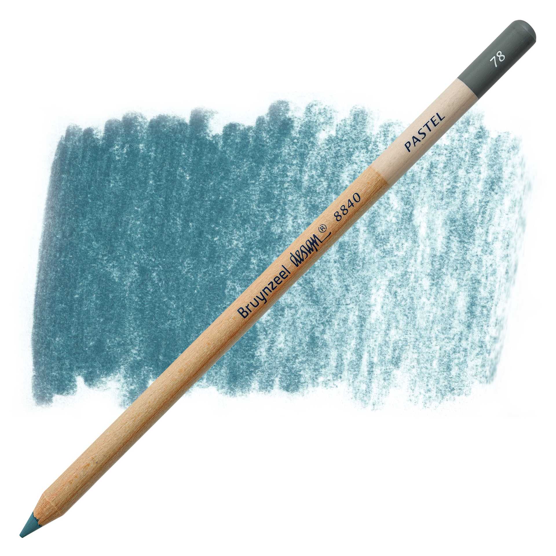 Bruynzeel Design Pastel Pencil - Blue Grey 78 pastel pencil and swatch