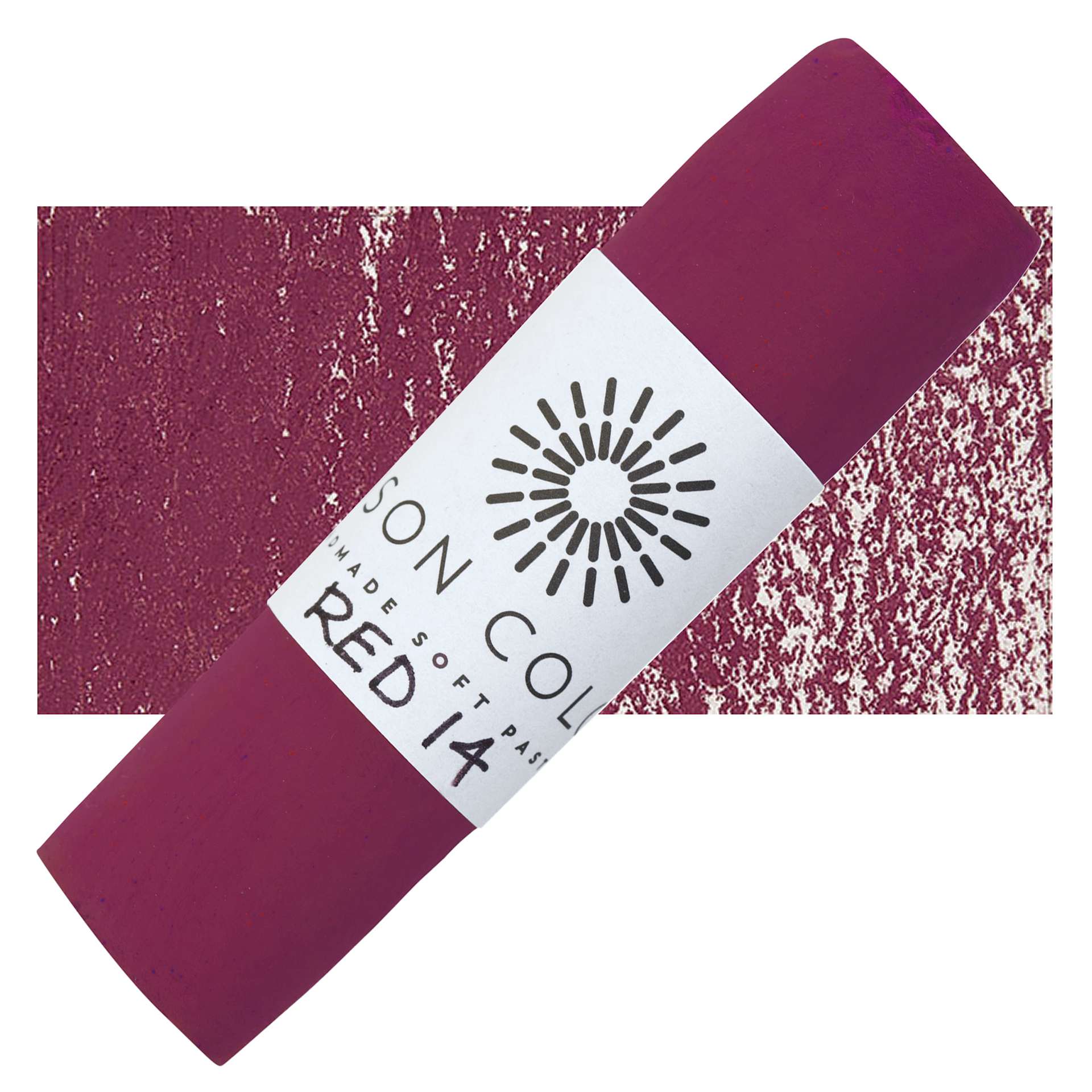 Unison Large Soft Pastel - Red 14 pastel and swatch