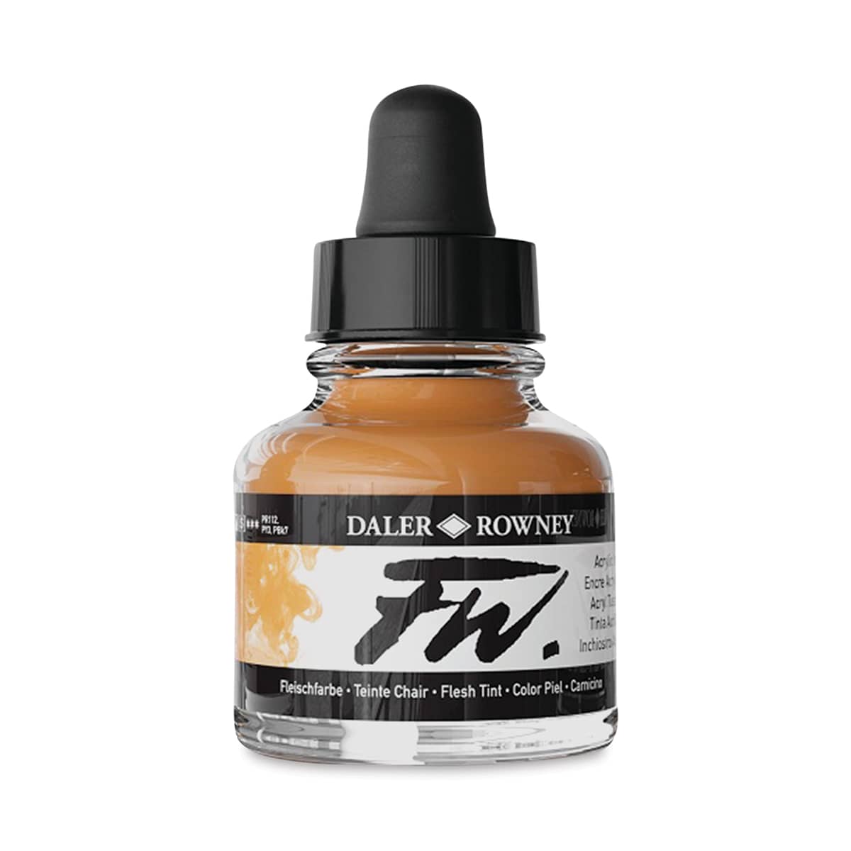 Daler-Rowney FW Acrylic Water-Resistant Artists Ink - 1 oz, Peach Pink