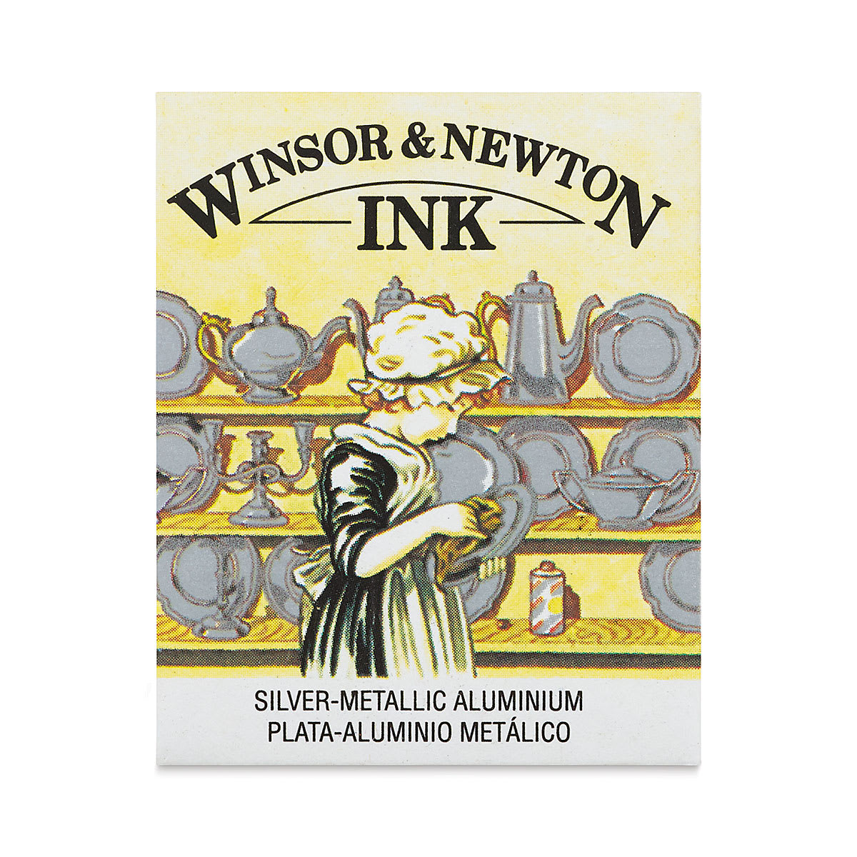 Winsor & Newton Drawing Ink - Silver, 14 ml package
