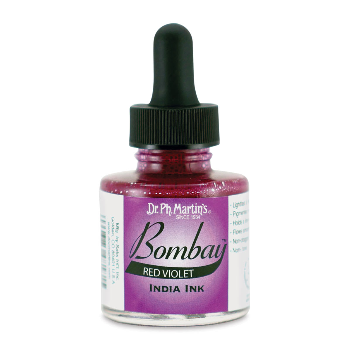 Dr. Ph. Martin's Bombay India Ink - 1 oz, Red Violet