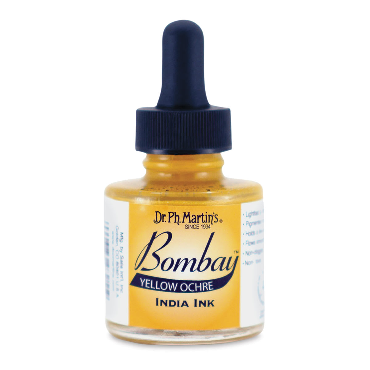 Dr. Ph. Martin's Bombay India Ink - 1 oz, Yellow Ochre