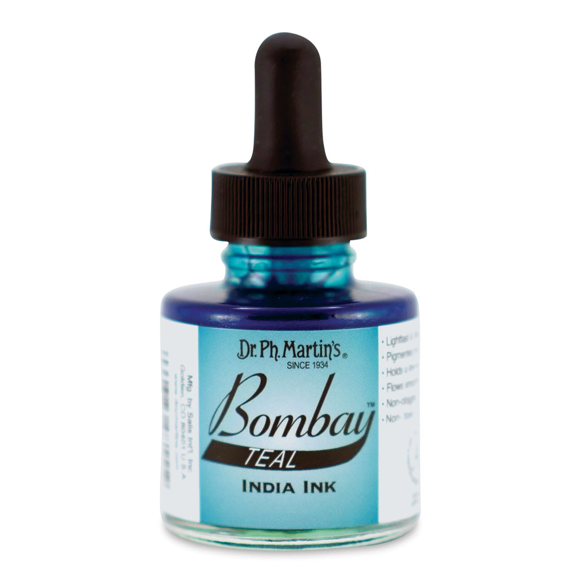 Dr. Ph. Martin's Bombay India Ink - 1 oz, Teal
