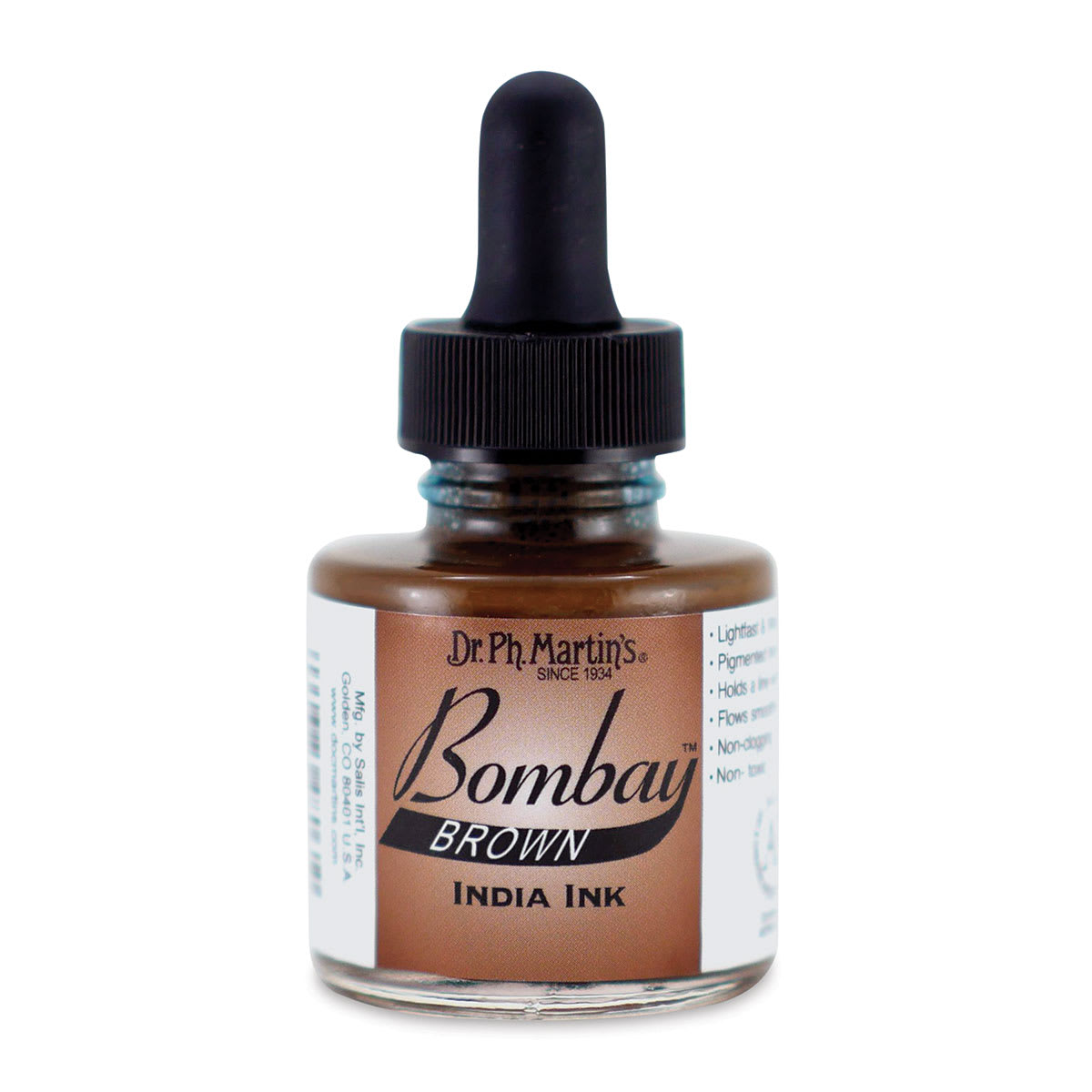 Dr. Ph. Martin's Bombay India Ink - 1 oz, Brown
