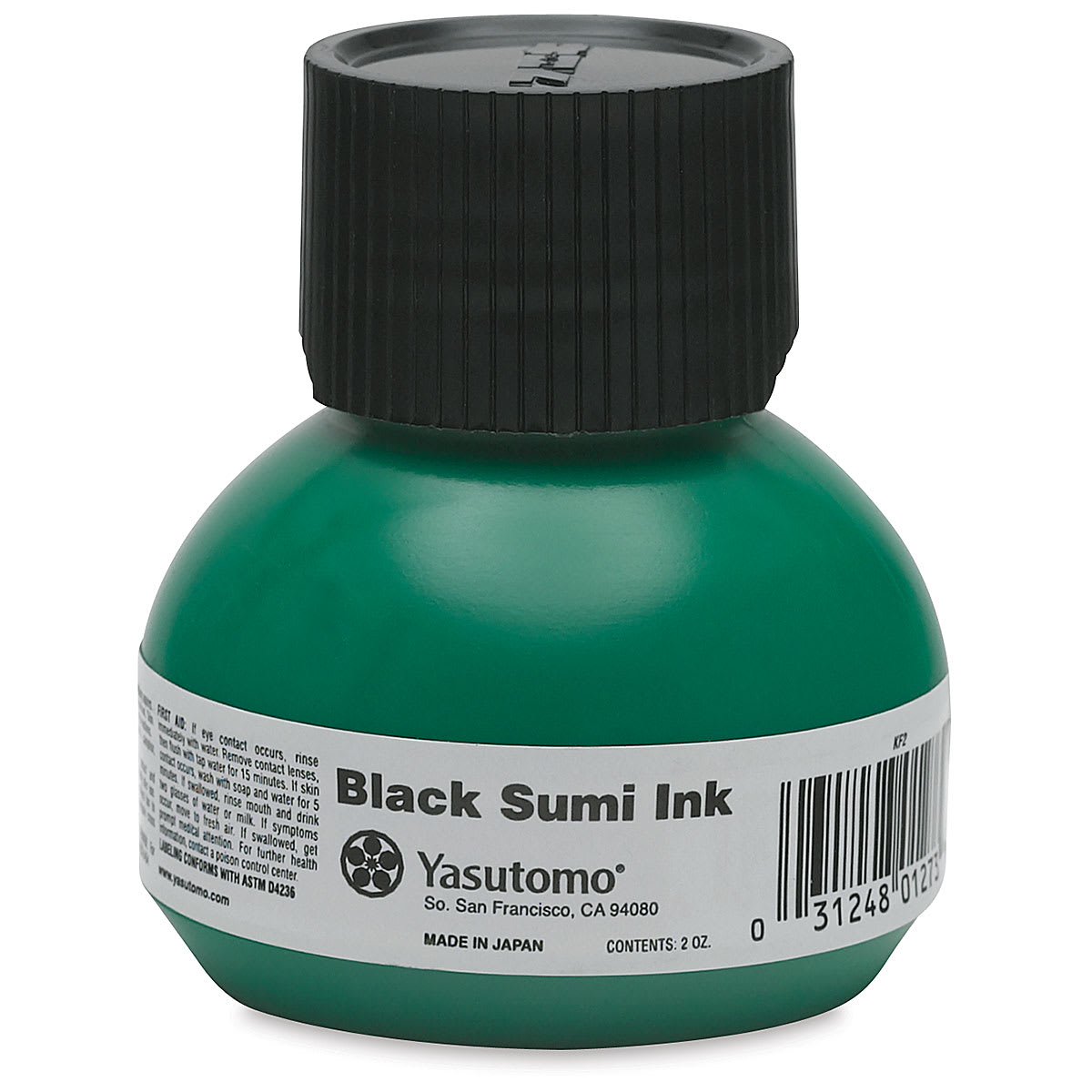 Yasutomo Waterproof Liquid Black Sumi Ink - 2 oz Yasutomo Waterproof Liquid Black Sumi Ink - 2 oz