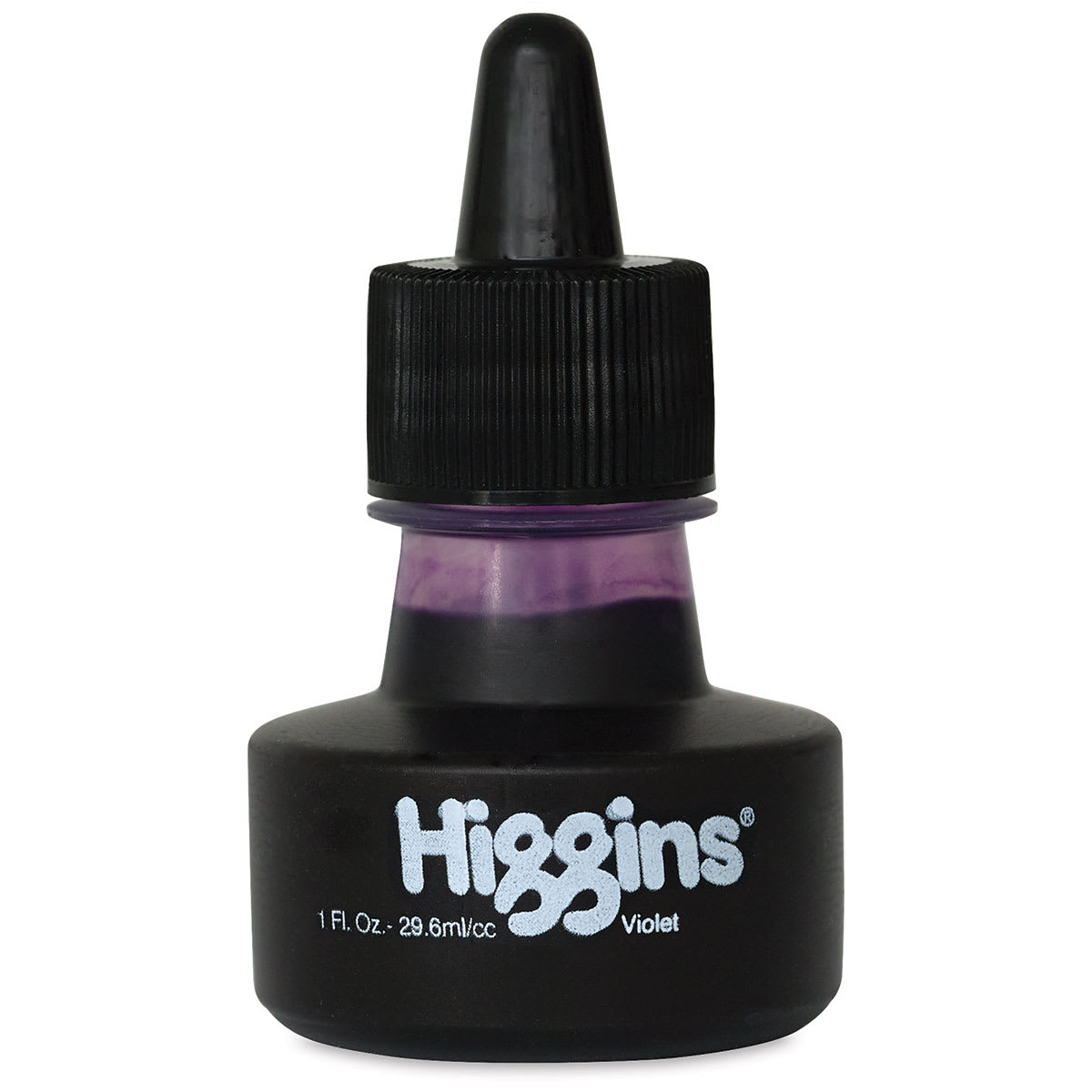 Higgins Dye-Based Drawing Inks - Front of 1 oz bottle of Violet Ink Higgins Dye-Based Drawing Inks - Front of 1 oz bottle of Violet Ink