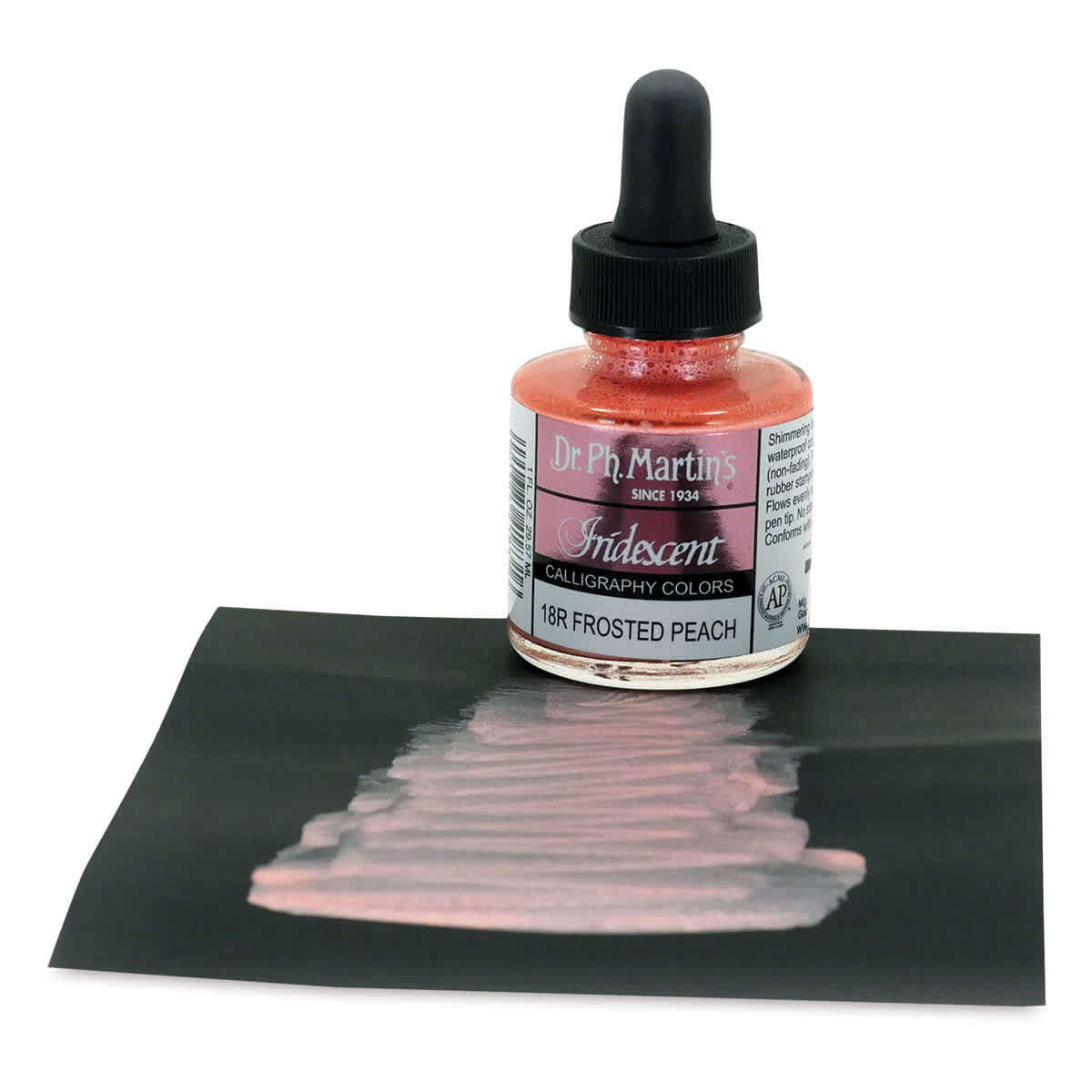 Dr. Ph. Martin's Iridescent Calligraphy Ink - Frosted Peach, 1 oz