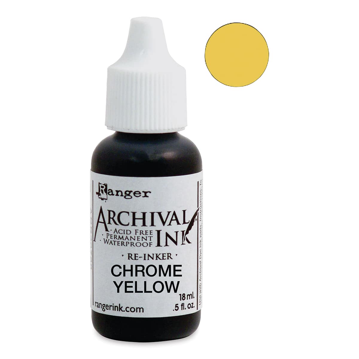 Ranger Archival Ink Pad Re-Inker - Chrome Yellow