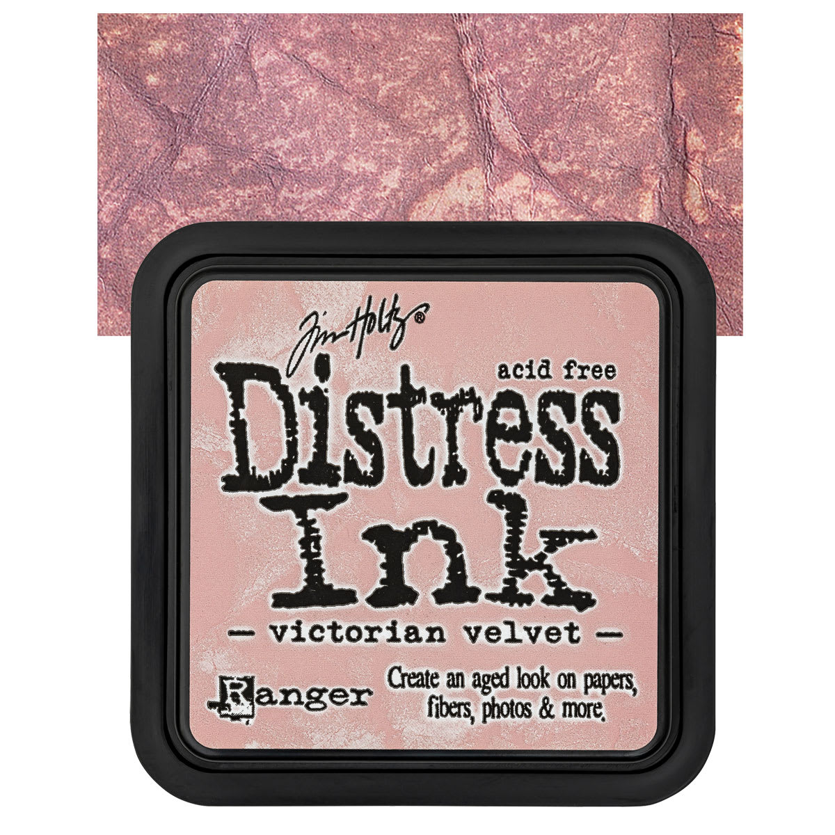 Ranger Distress Ink Pad - Victorian Velvet pad and swatch