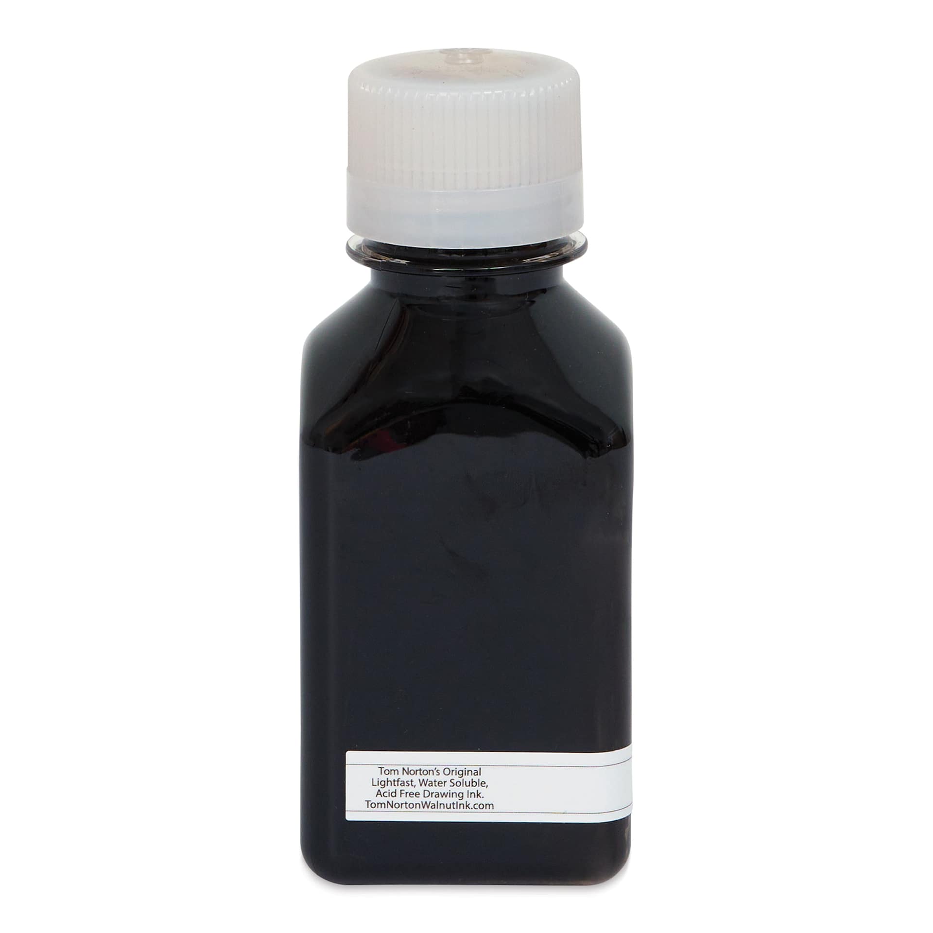Tom Norton Walnut Drawing Ink - 290 ml bottle, back of bottle