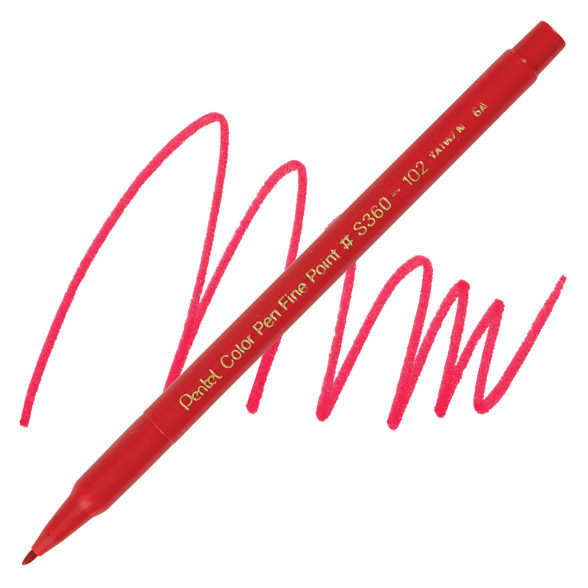 Pentel Color Pen - Red pen and swatch