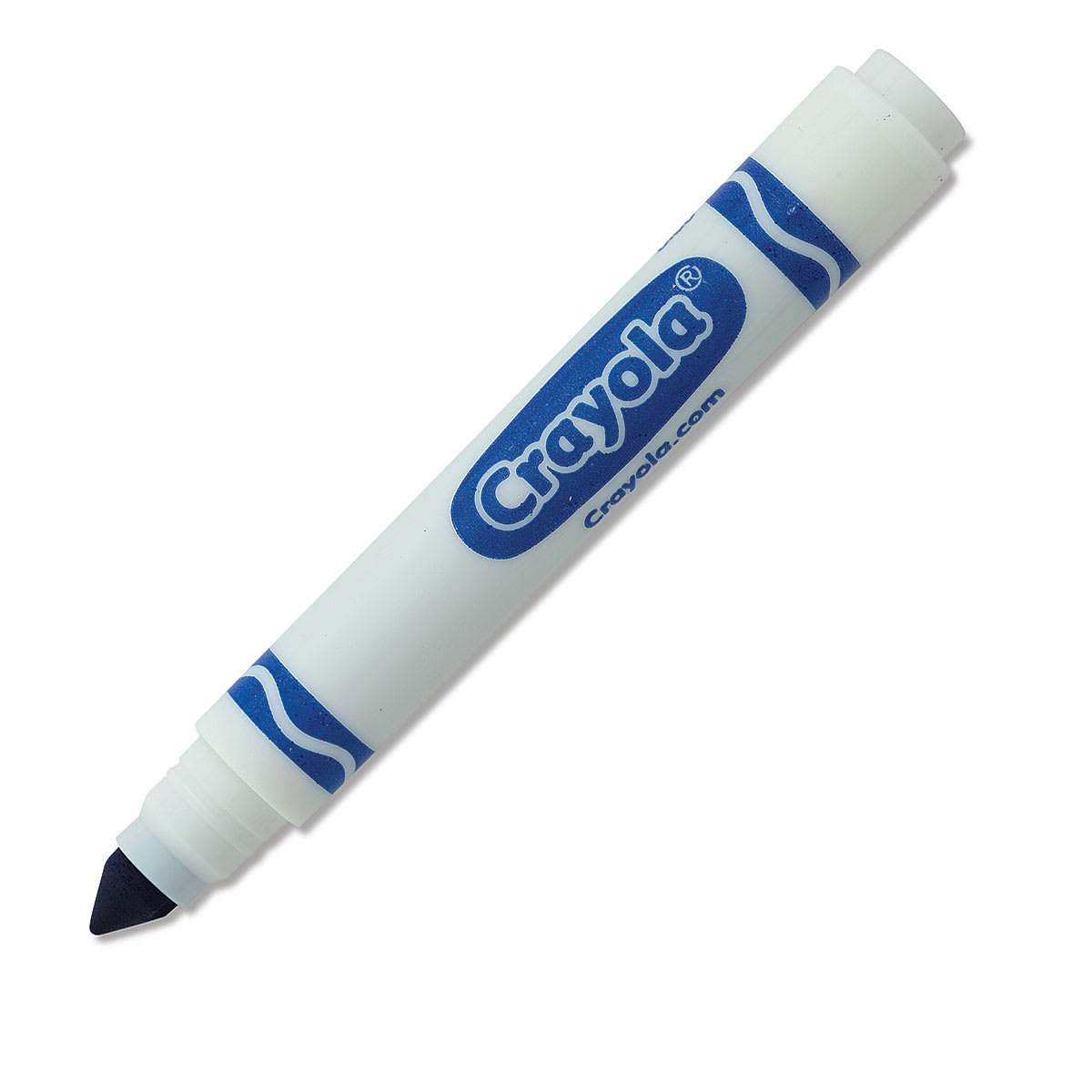 Crayola Broad Line Markers, single Blue marker with cap off Crayola Broad Line Markers, single Blue marker with cap off