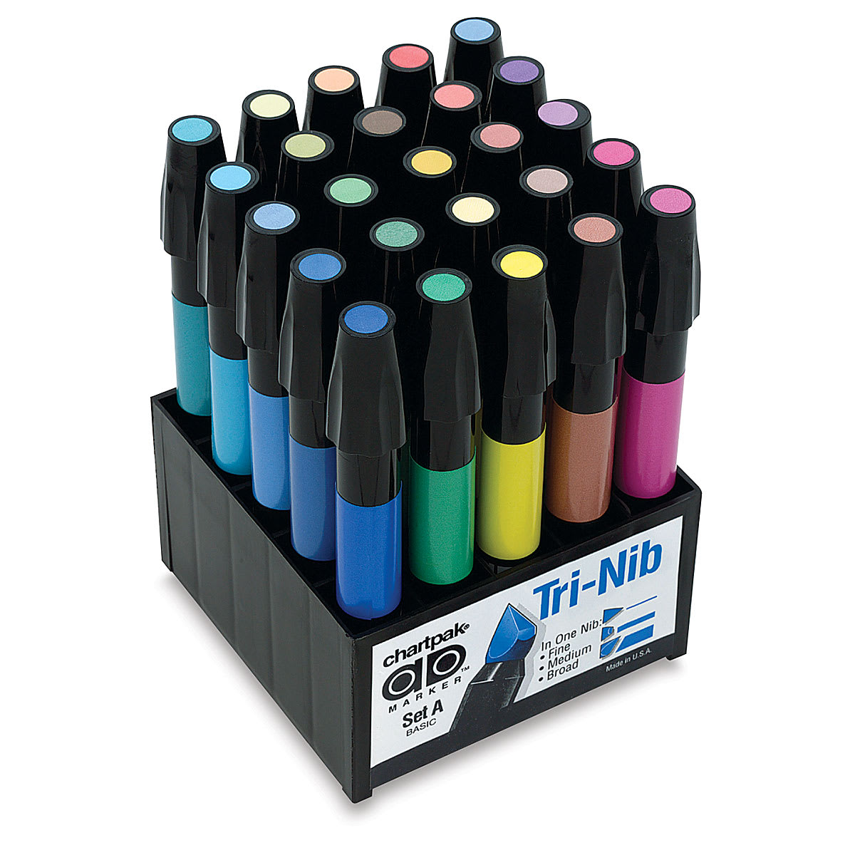 Chartpak Ad Markers - Basic, Set of 25