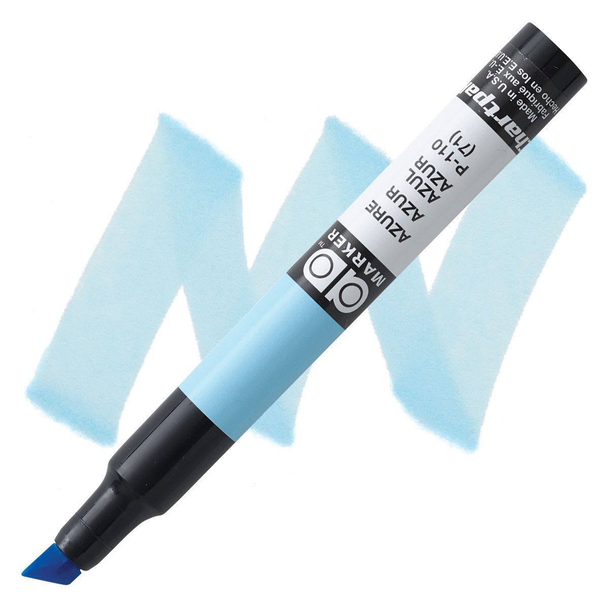 Chartpak Ad Marker - Azure marker and swatch