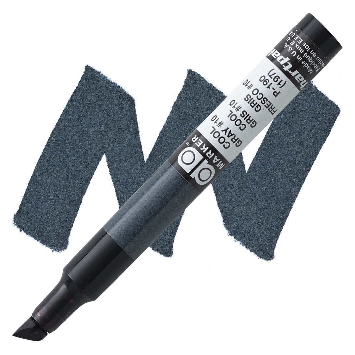 Chartpak Ad Marker - Cool Gray 10 marker and swatch