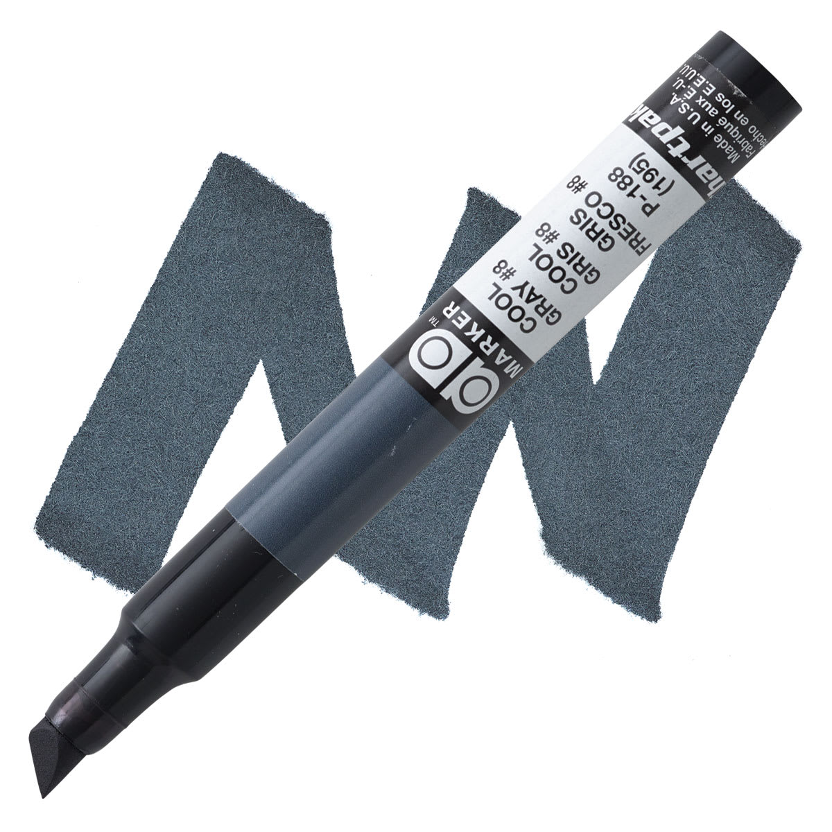 Chartpak Ad Marker - Cool Gray 8 marker and swatch