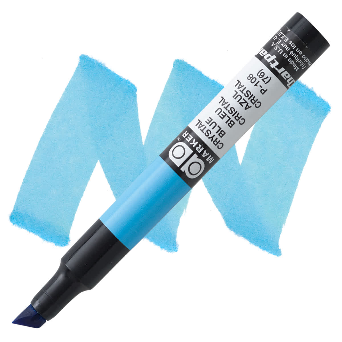 Chartpak Ad Marker - Crystal Blue marker and swatch Chartpak Ad Marker - Crystal Blue marker and swatch
