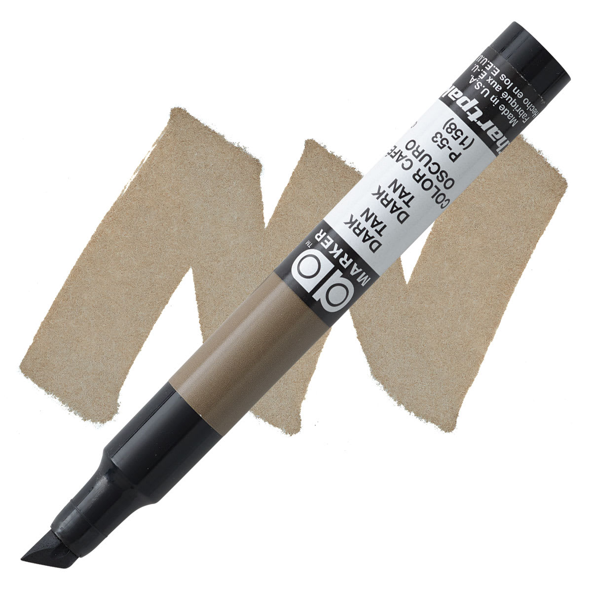 Chartpak Ad Marker - Dark Tan marker and swatch