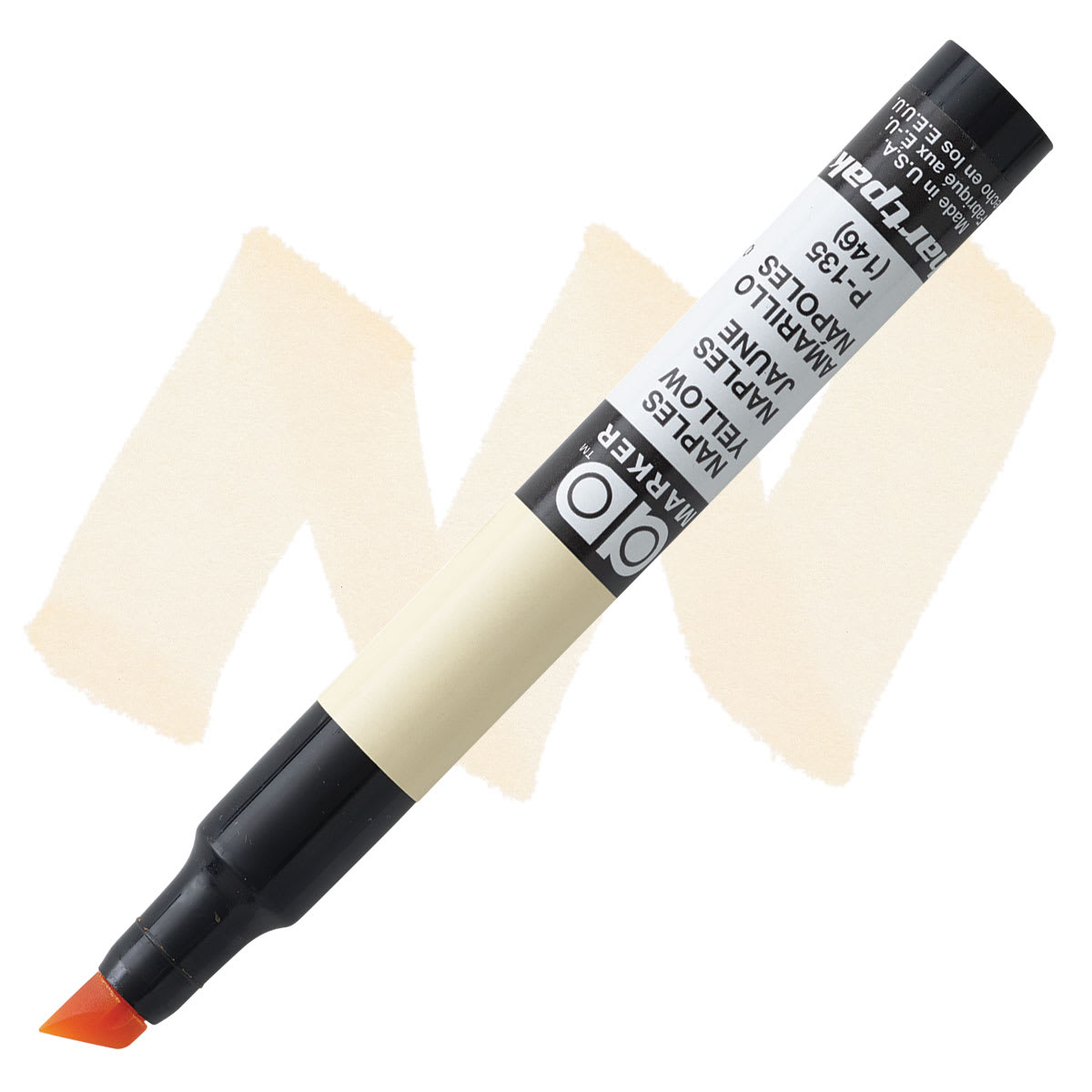 Chartpak Ad Marker - Naples Yellow marker and swatch
