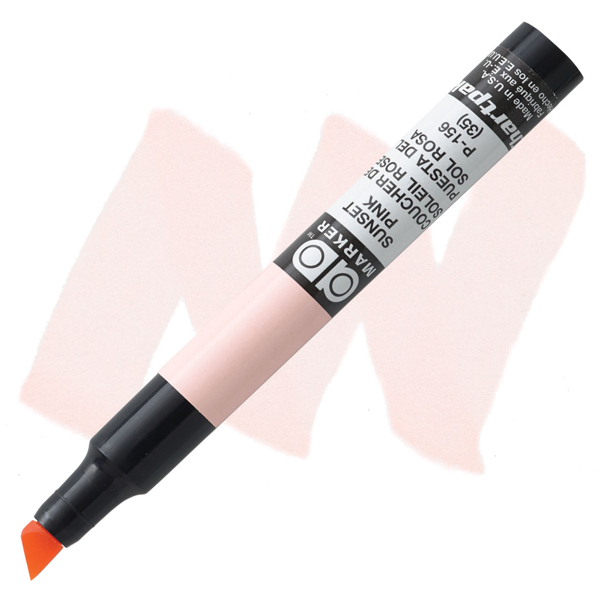 Chartpak Ad Marker - Sunset Pink marker and swatch