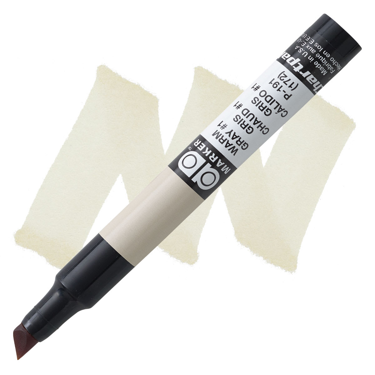 Chartpak Ad Marker - Warm Gray 1 marker and swatch
