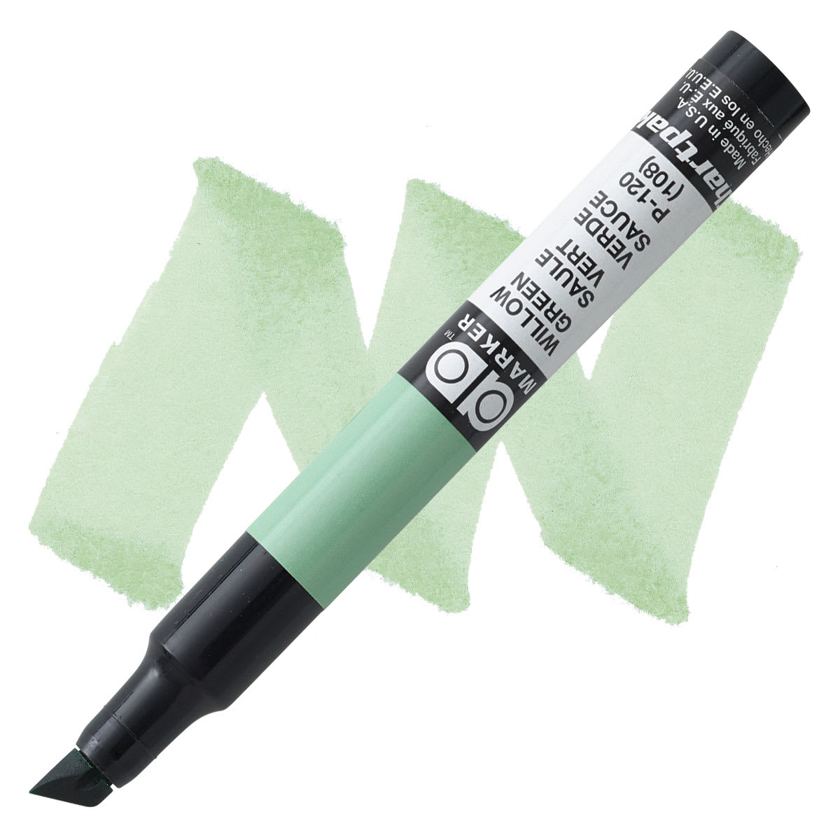 Chartpak Ad Marker - Willow Green marker and swatch