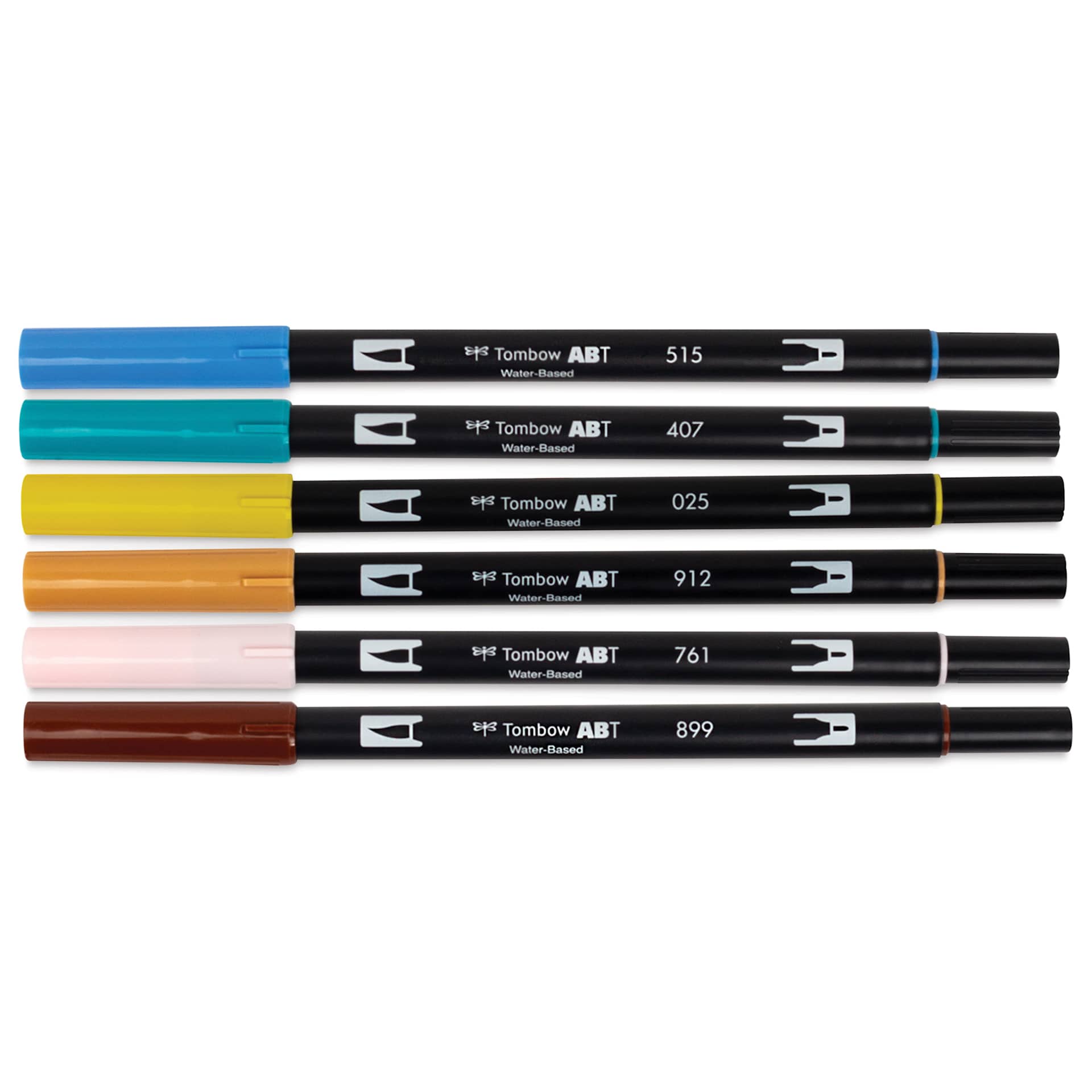 Tombow Dual Brush Manga Illustration Pens - Bird, Kit of 10, pen markers