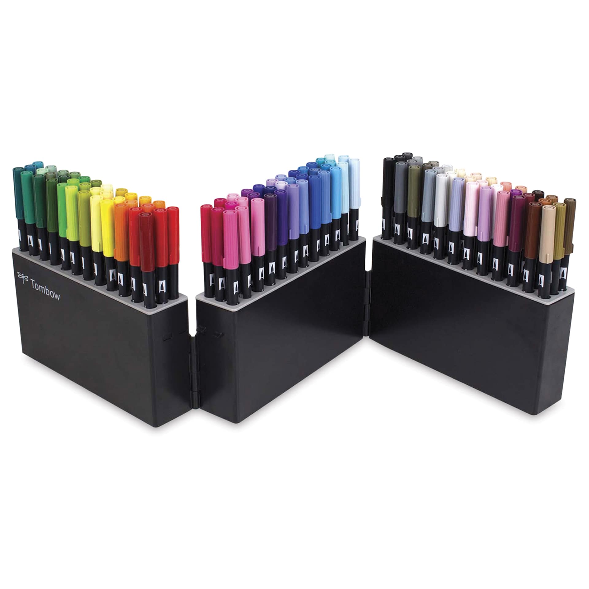 Tombow Dual Brush Pens - Marker Case with 108 Markers, contents out of packaging Tombow Dual Brush Pens - Marker Case with 108 Markers, contents out of packaging