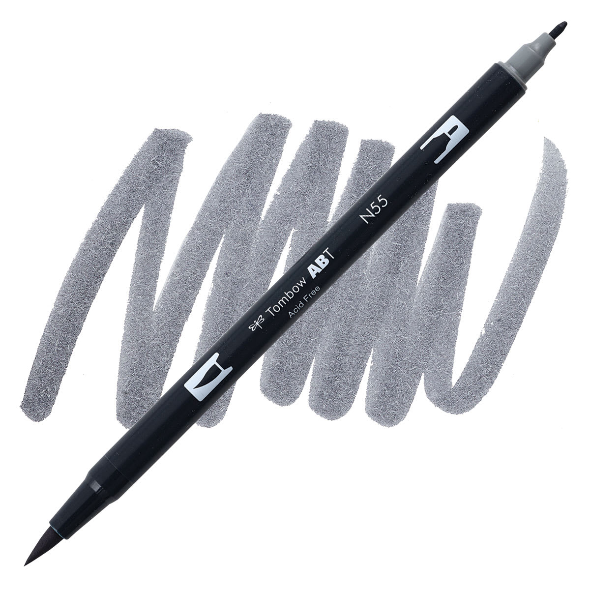 Tombow Dual Brush Pen - Cool Gray 7 pen and swatch