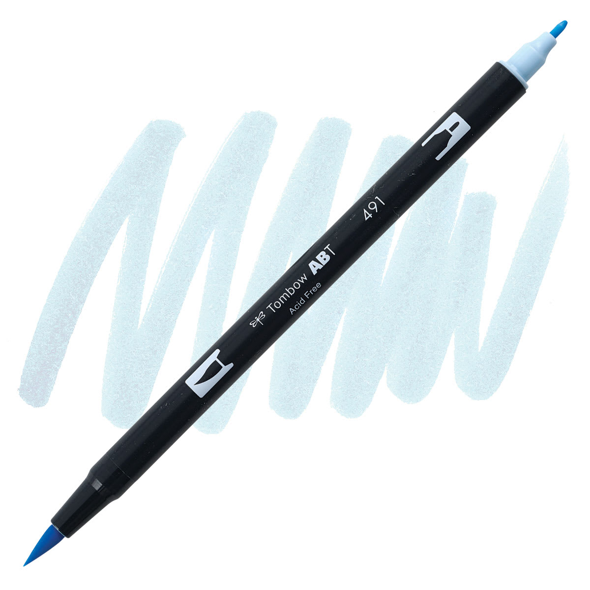 Tombow Dual Brush Pen - Glacier Blue pen and swatch