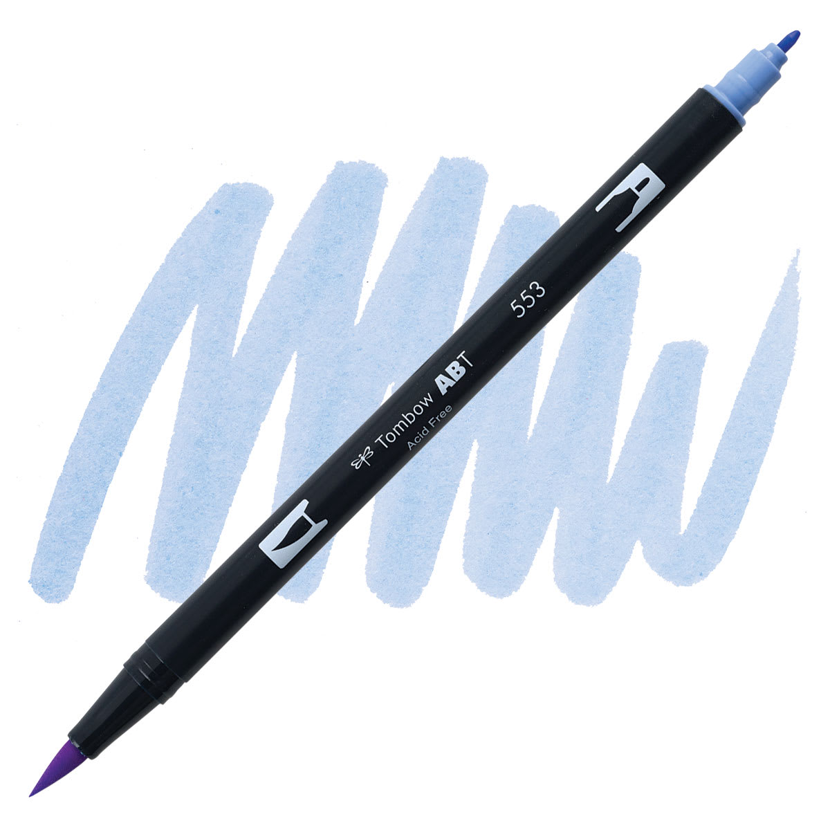 Tombow Dual Brush Pen - Mist Purple pen and swatch