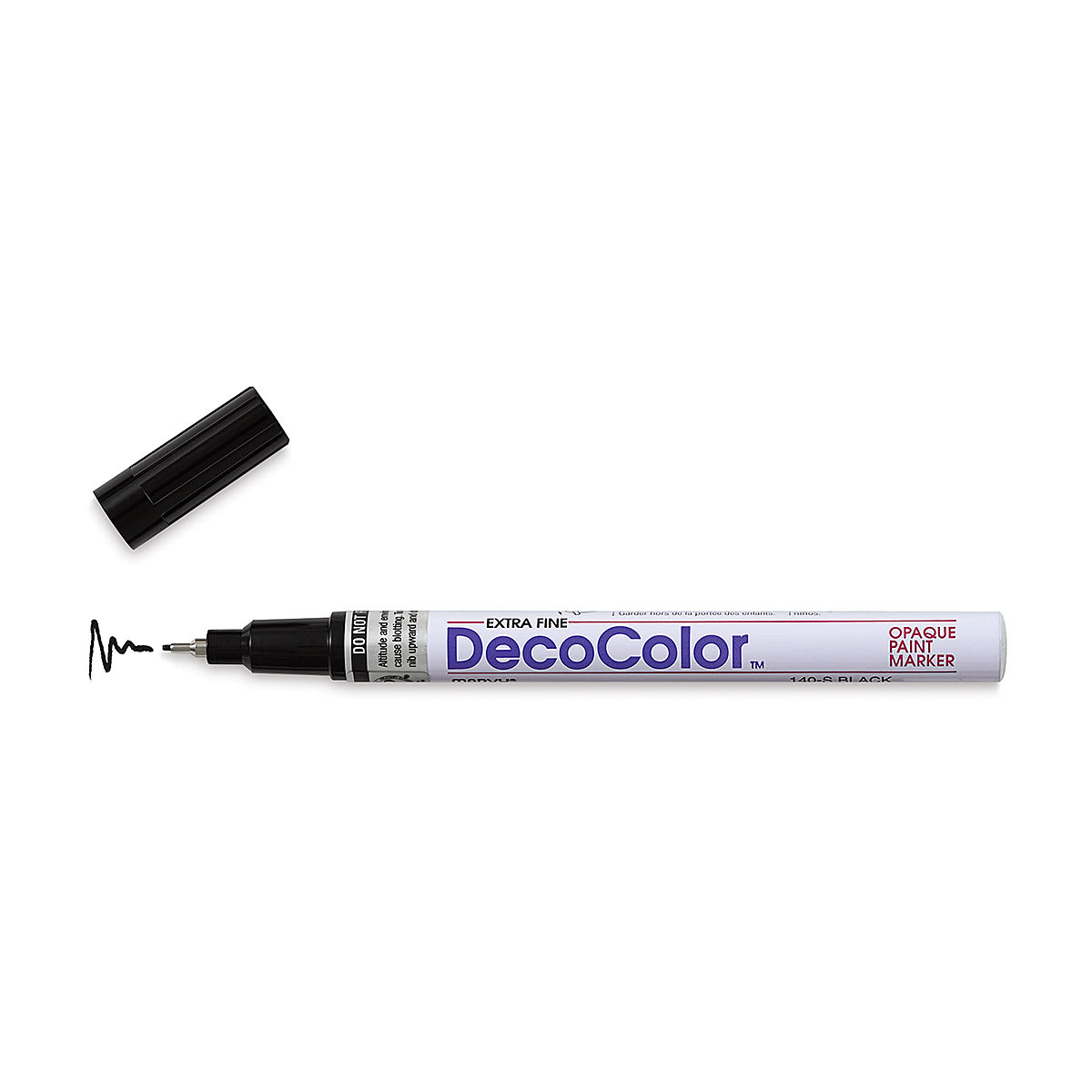 Decocolor Paint Marker - Black, Extra Fine Tip