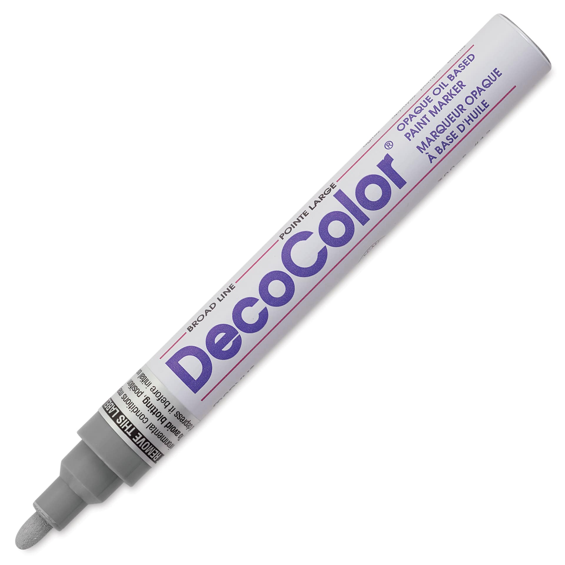Decocolor Paint Marker - Grey, Broad Tip
