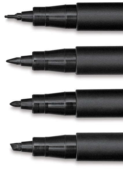 Staedtler Lumocolor Permanent Markers - Closeup of different tips available
