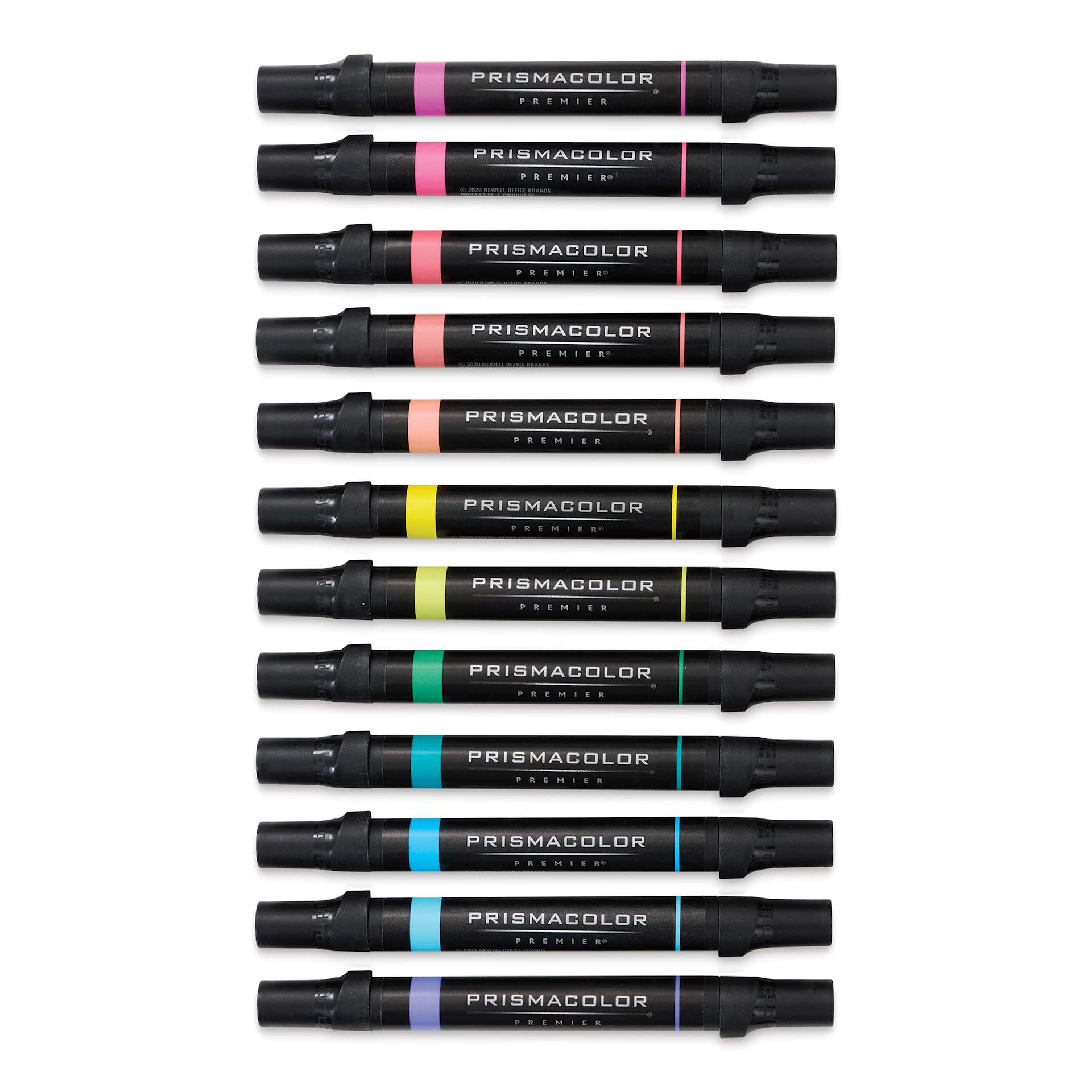 Prismacolor Premier Dual-Ended Art Markers - Hyper Brights, Set of 12