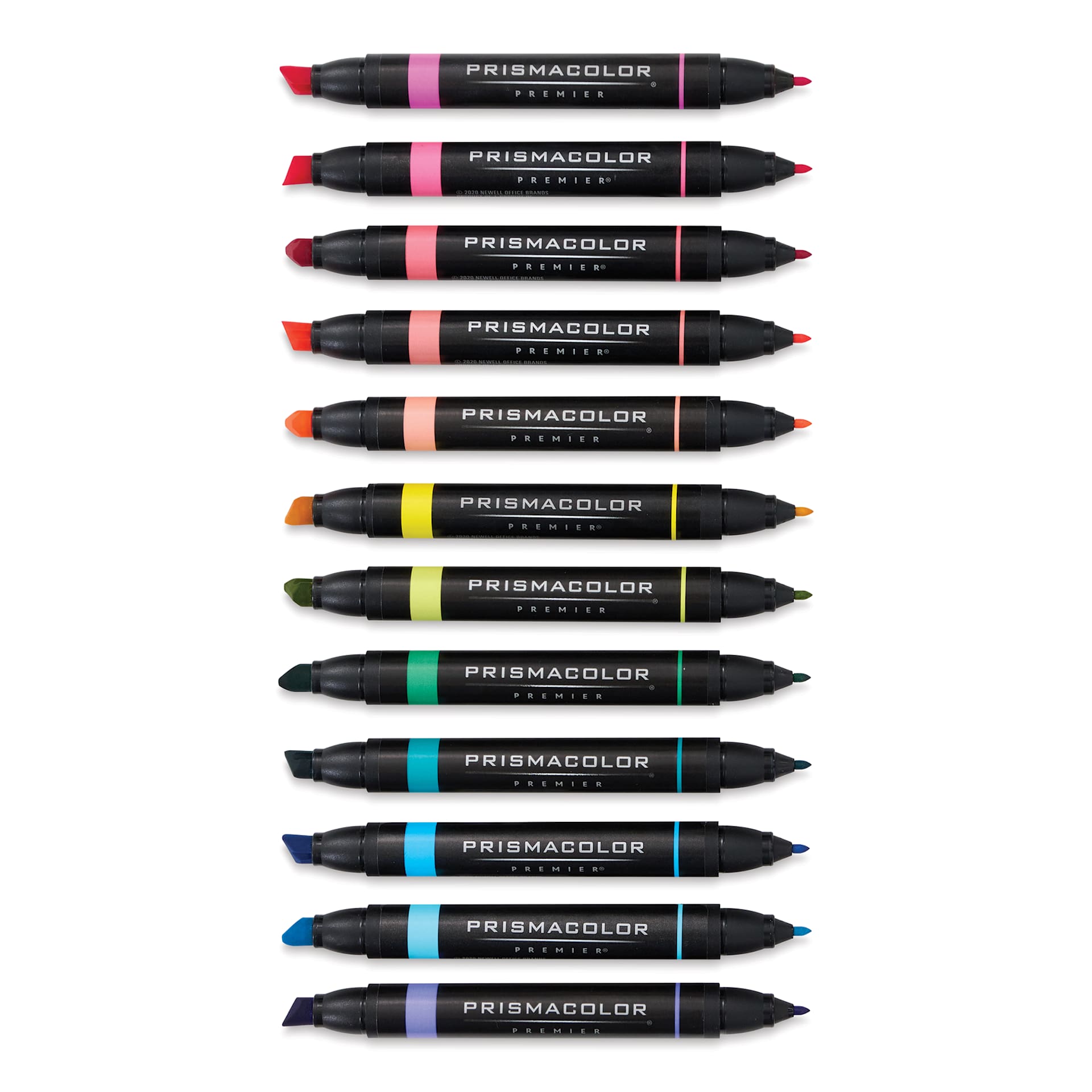 Prismacolor Premier Dual-Ended Art Markers - Hyper Brights, Set of 12