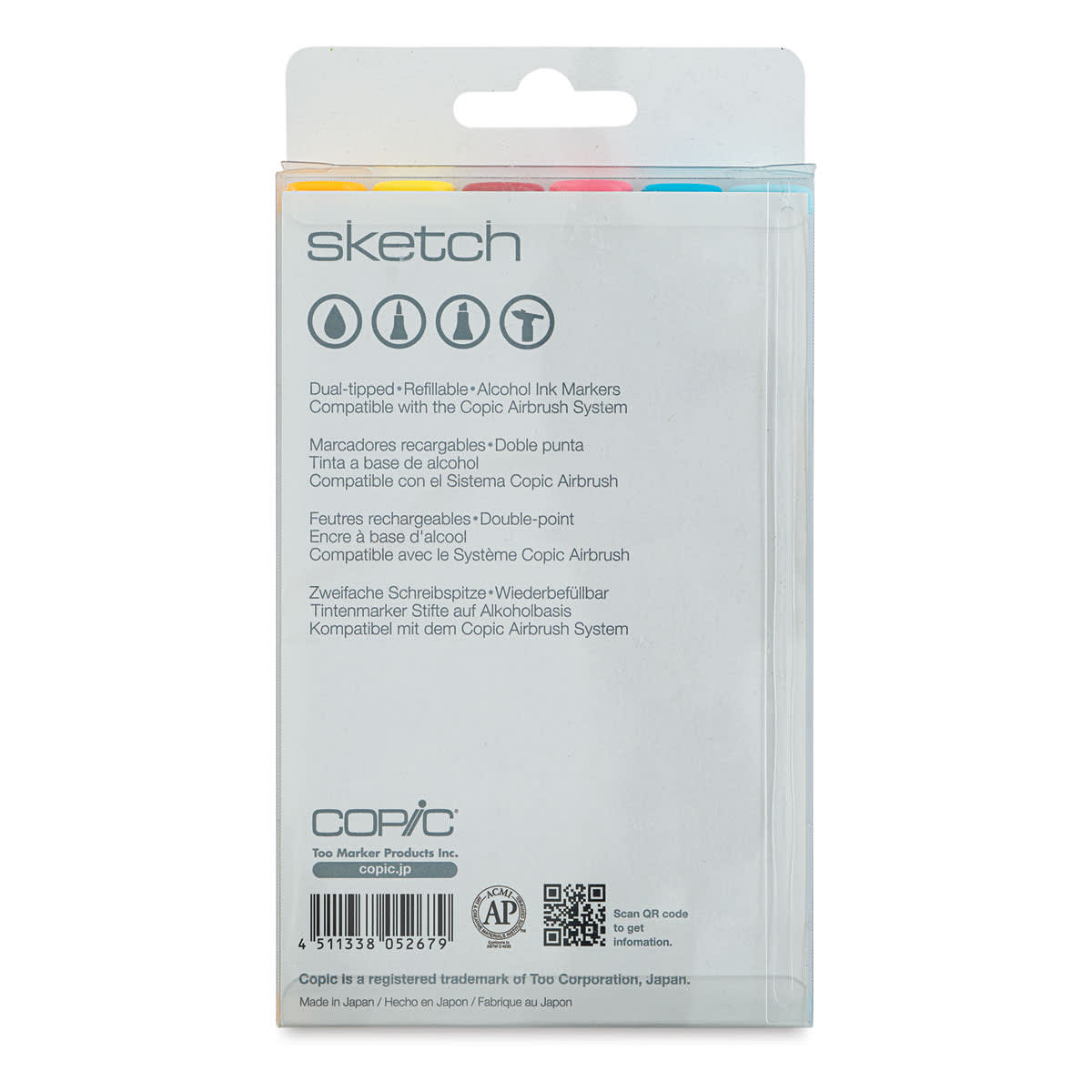 Copic Sketch Marker Set - Set of 6, Perfect Primaries