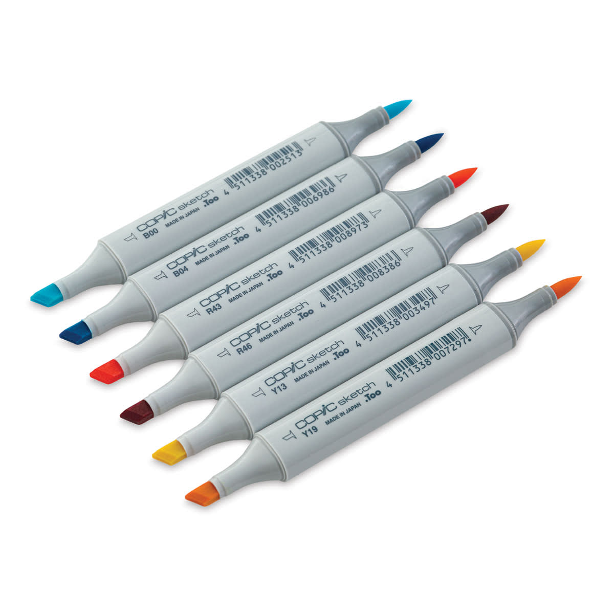 Copic Sketch Marker Set - Set of 6, Perfect Primaries