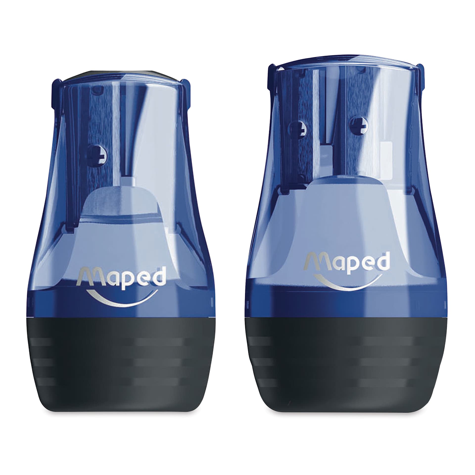Maped Tonic Pencil Sharpeners - Single and Double Hole sharpeners shown side by side Maped Tonic Pencil Sharpeners - Single and Double Hole sharpeners shown side by side