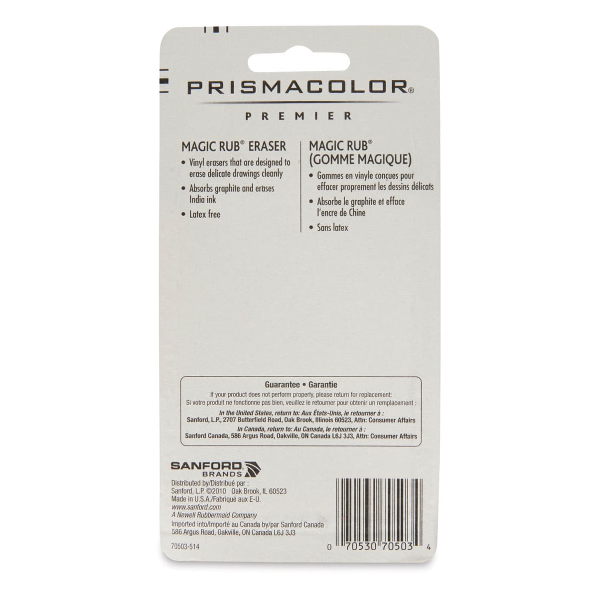 Prismacolor Magic Rub Eraser - Carded, Pack of 3