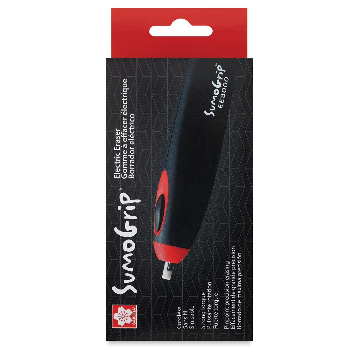 Sakura Cordless Electric Eraser - Front view of package
Sakura Cordless Electric Eraser - Front view of package