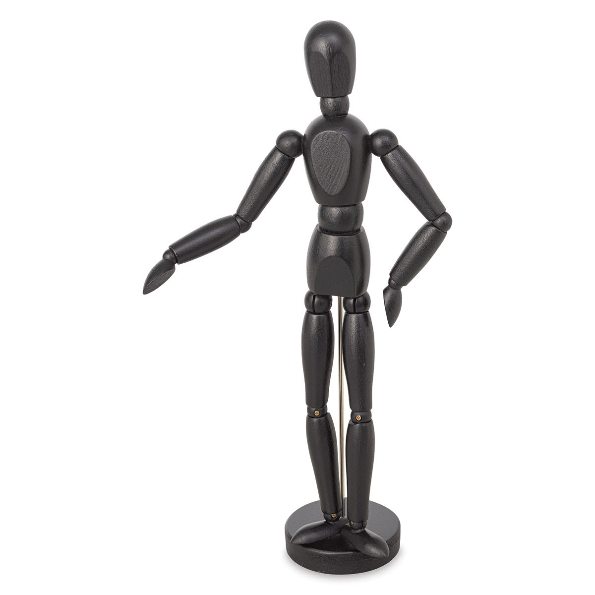 Black Wood Manikin gesturing with its arms. Black Wood Manikin gesturing with its arms.